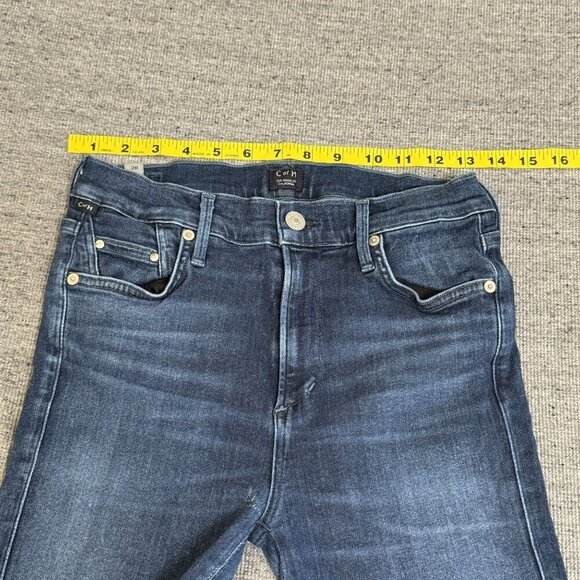 Citizens Of Humanity Rocket Women's Ankle Mid Rise Skinny Dark Denim Size 28 - Picture 4 of 15